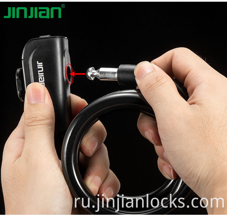 2021 Уникальный стиль моды Top Security Bicycle Cable Lock Accesorios Bicicleta